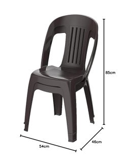 Cosmoplast Set of 2 Contessa Garden Chair (Dark Brown)  - Image 2