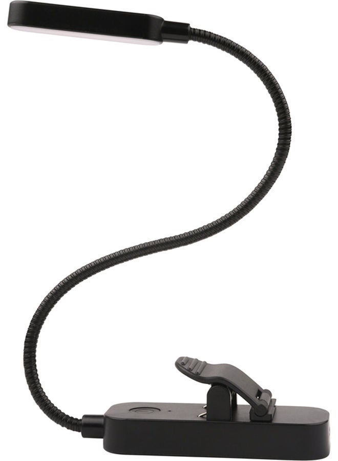 NIBEMINENT LED Flexible Clip On Eye-Caring Book Reading Lamp Light - Type 1 Black - Image 2