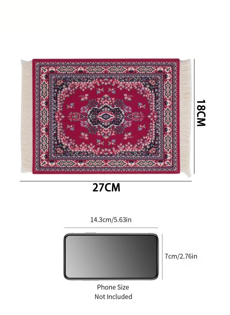 Rock Pow - 1pcs Coffee Mat Coffee Cup Mat Coffee Mug Mat Table Mat Mouse Pad Paitianle Mouse Pads for Wireless Mouse Oriental Carpet Mouse Mat Computer Mousepad for Table Decor - Image 1