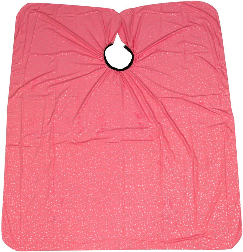 Waterproof Hairdressing Cape for Adults, Pink Salon Cape Hair Cutting Apron with Hair Resistant Fabric, Suitable for Haircutting and Dyeing Salon Use - Image 1