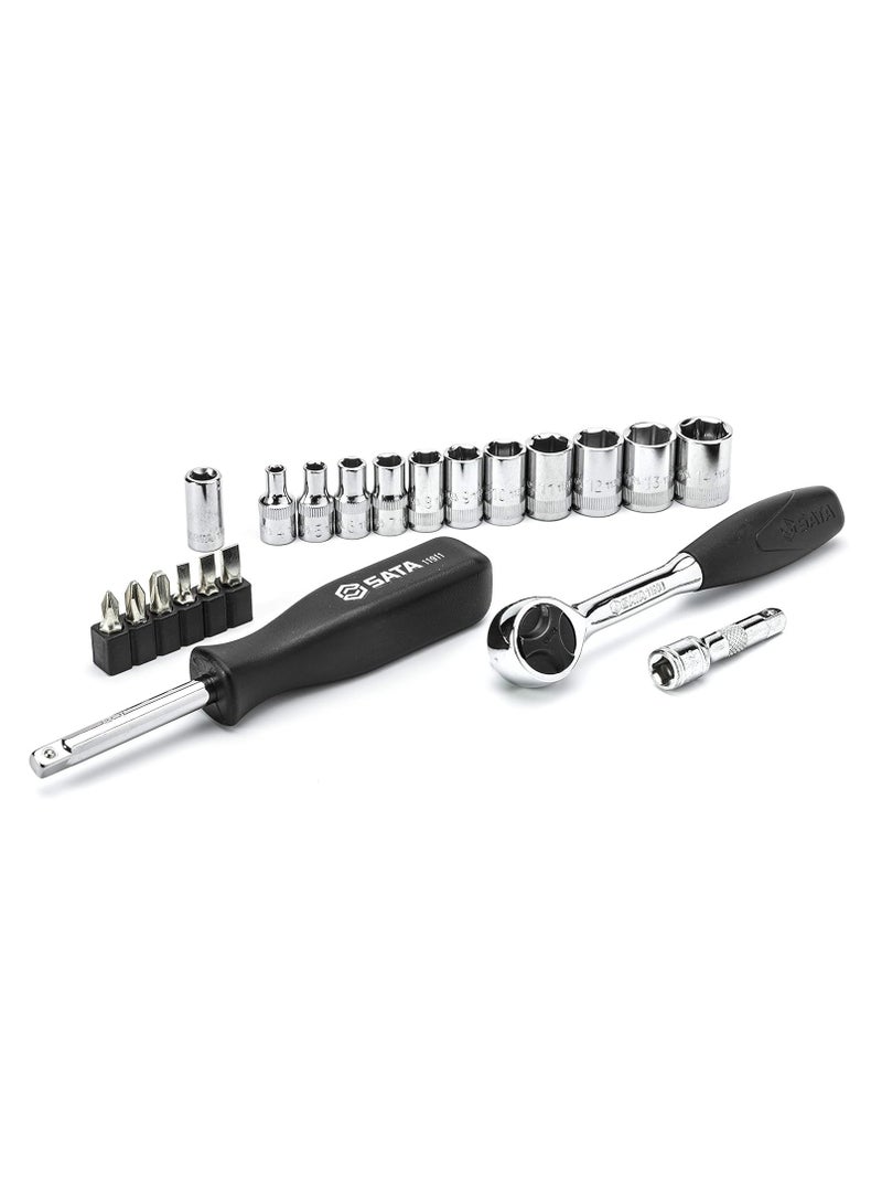Sata 21 Piece 1/4"Drive 6 Point SAE Socket Set Tools Box-ST09521-02  - Image 3