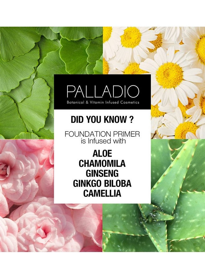 PALLADIO Foundation Primer Lightweight And Velvety Primer With Aloe Vera And Chamomile Wear Alone Or As Foundation Base Minimizes Fine Lines And Pores Helps Makeup Last Longer 0.674 Oz  - Image 5