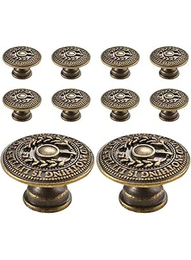 Vintage Sea Creature Cabinet Knobs 10pcs Antique Green Bronze Dresser Pulls For Wardrobe Drawer - Image 1