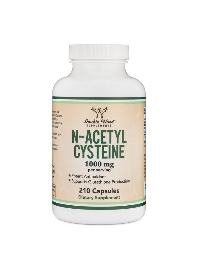 Double Wood Supplements NAC Supplement N-Acetyl Cysteine (1,000mg Per Serving 500mg Per Cap, 210 Capsules) (Third Party Tested) with Odor Masking Technology to Boost Glutathione Levels by Double Wood - Image 3