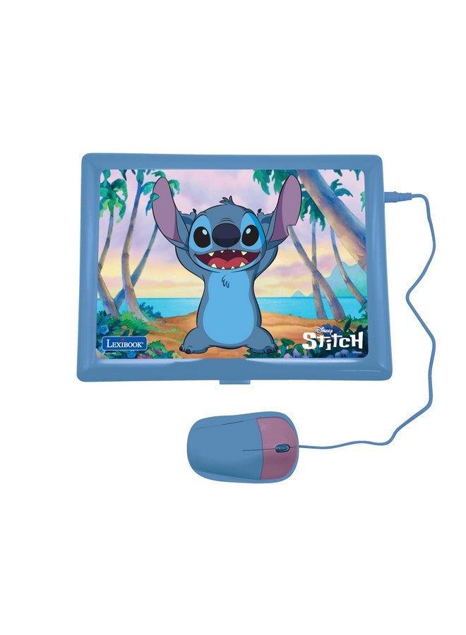 Lexibook - Disney Stitch - Bilingual English/Spanish Educational Laptop, 124 Language Activities, Writing, Maths, Logic, Music and Games, Boys and Girls, JC598Di2 - Image 2