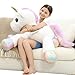 FFxiong 44 Inch Giant Unicorn Stuffed Animal Pillow Cute Soft Big Unicorn with Rainbow Wings Large Plush Toy Gifts for Girlfriend Girls Boys Kids Birthday Valentines Christmas - Image 2