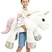 FFxiong 44 Inch Giant Unicorn Stuffed Animal Pillow Cute Soft Big Unicorn with Rainbow Wings Large Plush Toy Gifts for Girlfriend Girls Boys Kids Birthday Valentines Christmas - Image 4