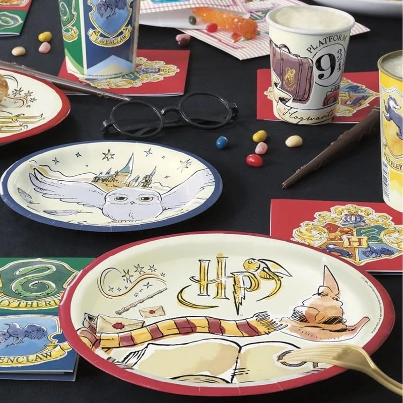 Unique Harry Potter Round Dinner Plates - 9"" | Magical Multicolor Design  Perfect Party Supplies For Birthday Celebrations & Themed Events - Pack Of 8 - Image 3