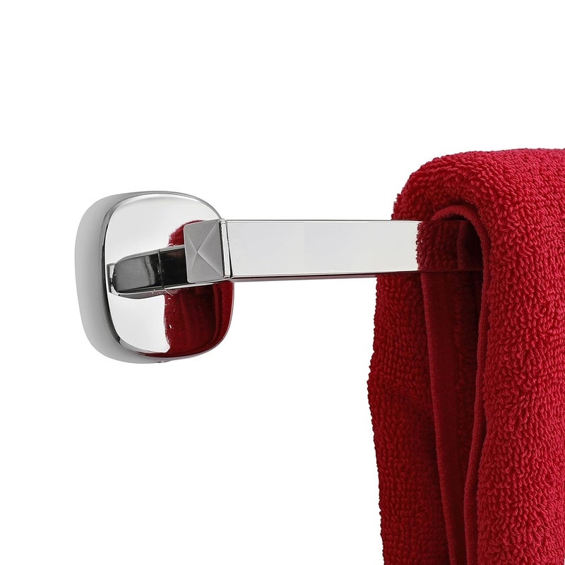 AM Stainless Steel 24 Inch Towel Rod Towel Rack for Bathroom Towel Bar Towel Hanger Towel Stand Bathroom AccessoriesSquare Chrome Finish Pack of 5  - Image 2