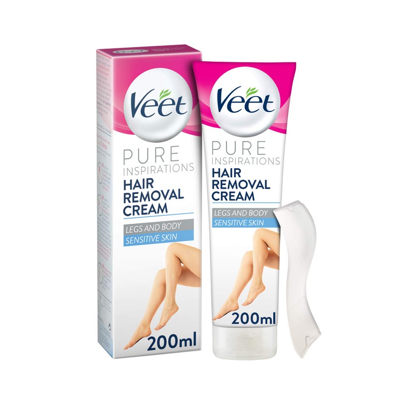 Veet Hair Removal Cream Sensitive Skin with Aloe Vera & Vitamin E (200ml) - Image 1