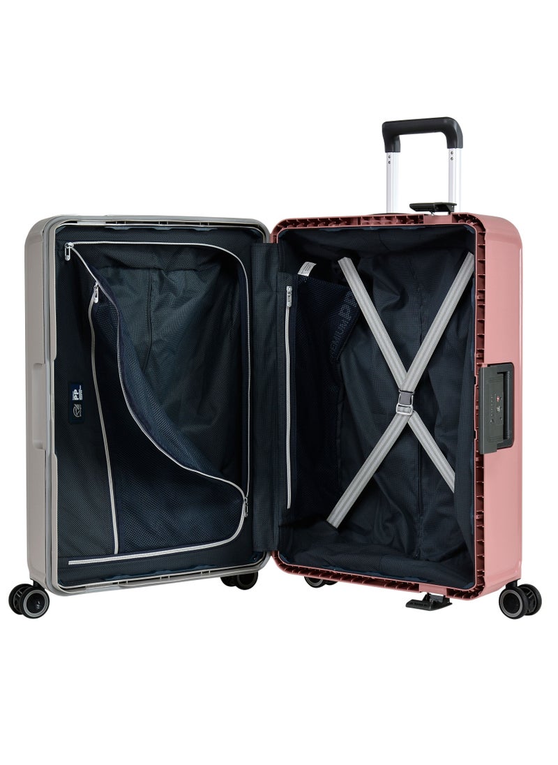 Vertica Hard Case Luggage Trolley Polypropylene Lightweight 4 Quiet Double Spinner Wheels With Tsa Lock B0006M Grey Pink - pzsku/Z0D0A4121EE3CF3EB2CB7Z/45/_/1668675075/2aff8cdc-131b-4443-9012-728b661da1eb