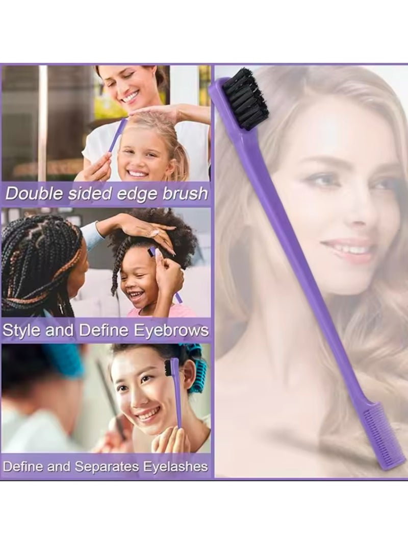 Generic 5pcs Detangling Hair Comb Set Massage Anti-static Hollow Out Wet Teasing Rat Tail Brush with Spray Bottle Barber Styling Tools  - Image 3