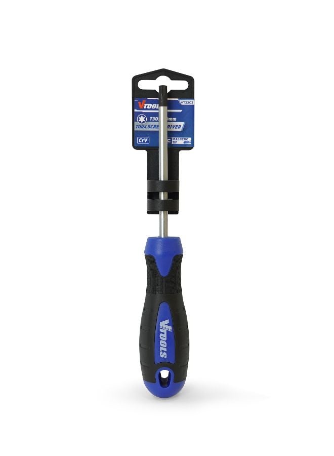 VTOOLS Torx Screwdriver with Magnetic Black Tip and Ergonomic Grip, Professional & Multi-Purpose Screwdriver, 6x100mm, Perfect For Work & Home Use - Image 3