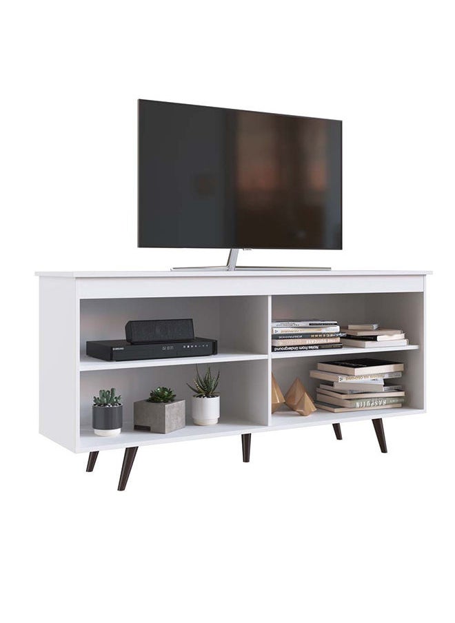 DANUBE HOME Railey Tv Rack From 32 Upto 50 Inch Tv Entertainment Modern Design Wall Unit Furniture Tv Stand For Living Room Bedroom Tv Unit Rack 150x38.50x58.50 cm White  - Image 3