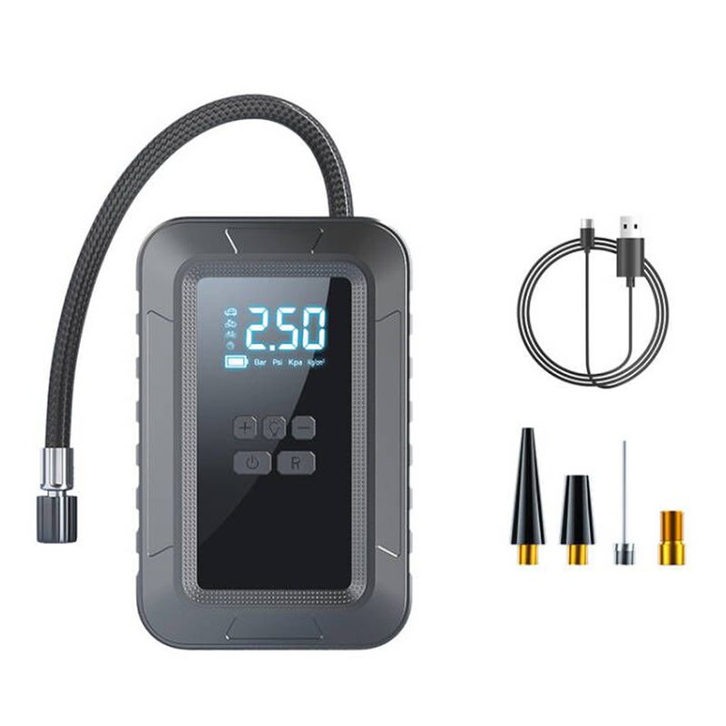 Portable Car Air Pump 150PSI Cordless Air Compressor Handheld Electric Tire Inflator with LED Light Support Auto-Off Function for Car Motorcycle Bicycle Tires Balls - Image 1