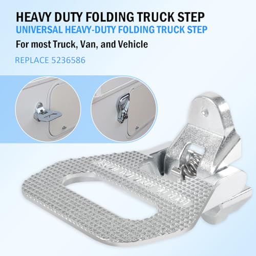 USSKYBOY Universal Heavy Duty Folding Truck Step for Most Truck, Van, and Vehicle, Replace 5236586 - Image 2