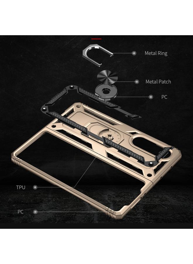 اس-توب جراب لهاتف Samsung Galaxy Z Fold3 5G مقاوم للصدمات مصنوع من مادة TPU + PC مع حامل دوار - Image 3
