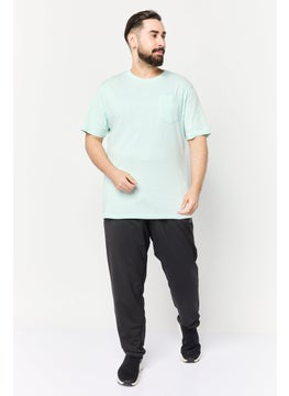RBX Men Sportswear Fit Short Sleeve Outdoor T-Shirt, Light Pastel Green  - Image 2