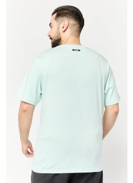 RBX Men Sportswear Fit Short Sleeve Outdoor T-Shirt, Light Pastel Green  - Image 3