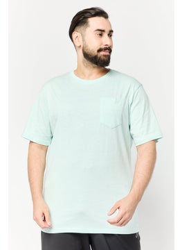RBX Men Sportswear Fit Short Sleeve Outdoor T-Shirt, Light Pastel Green  - Image 1