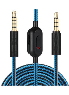 Replacement Audio Cable for G433 Headphones,Aux Cord Braided Wire with Volume Control &Mic Mute Compatible with Logitech G Pro X G Pro G233 Gaming Headsets (Blue) - pzsku/Z0D0A9E3750E1F1F1EB50Z/45/_/1694767218/d9bdd308-0631-4e4a-bda5-cb72781fd558