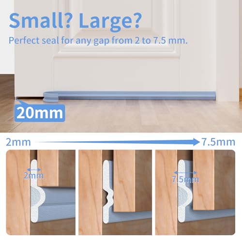 BKSAI Upgraded Weather Stripping Seal Strip for Door & Window, Self-Adhesive Backing Door & Window Insulation Strip 9.8 Feet, Noise Reducing V-Shape Weathering Seal for Home, Apartment, Grey - Image 5