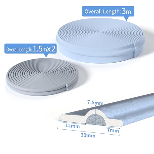 BKSAI Upgraded Weather Stripping Seal Strip for Door & Window, Self-Adhesive Backing Door & Window Insulation Strip 9.8 Feet, Noise Reducing V-Shape Weathering Seal for Home, Apartment, Grey - Image 2