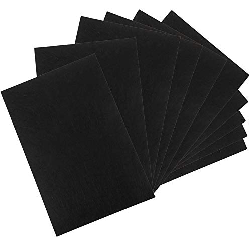 WUWEOT 10 Pack Black Stiff Felt Sheet, 17x11.8 Inches Fabric Hard Felt Squares Craft Felt for DIY Crafts, Sewing, Decorative Projects - Image 1