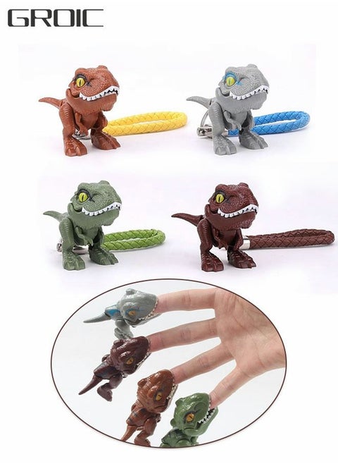 Jurassic World Dinosaur Snap Squad Collectibles Mini Dinosaur Figure T-Rex Dinosaur Toy Keychain