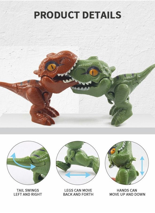 GROIC - Jurassic World Dinosaur Snap Squad Collectibles Mini Dinosaur Figure T-Rex Dinosaur Toy Keychain - Image 1