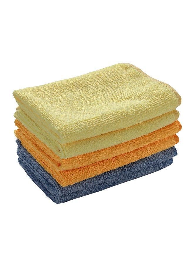LAWAZIM 6 Piece Cleaning Towel - 30x30cm - Highly Absorbent Reusable Microfiber Towels with Lint-Free Texture - Ideal for Kitchen, Car, Glass, and Multi-Surface Cleaning - Multi-Color - Image 2