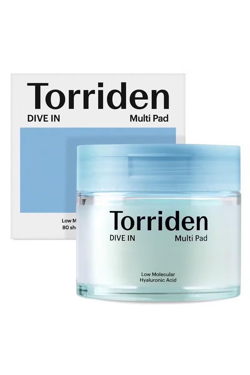 Torriden DIVE IN Multi Pad (80 pads) | Serum infused Facial Pads for Cooling, Soothing, Hydrating Spot Masking | Hyaluronic Acid, Panthenol, Allantoin - Image 1