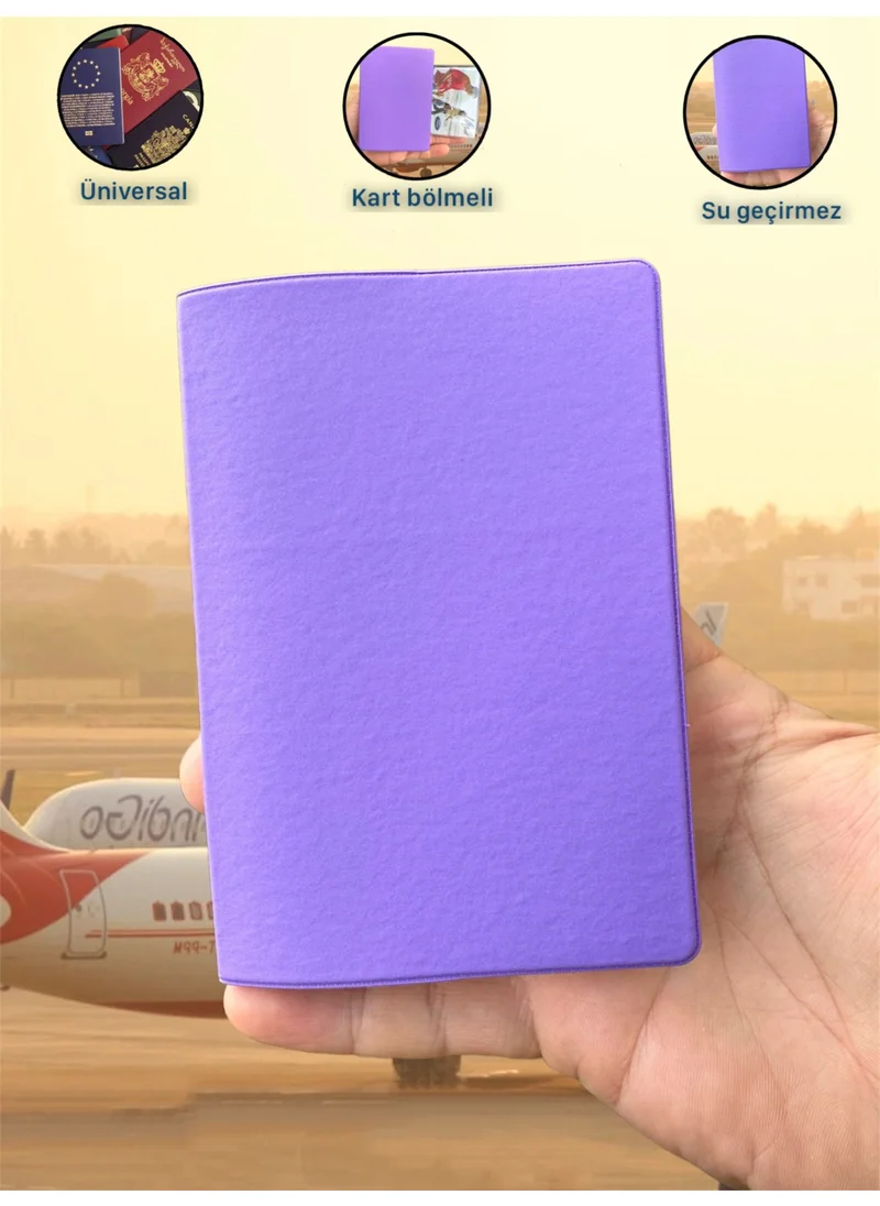 جيمبو 3 Pieces Vinlex Leather Passport Cover Passport Protection Case Universal Suitable for All Country Passports