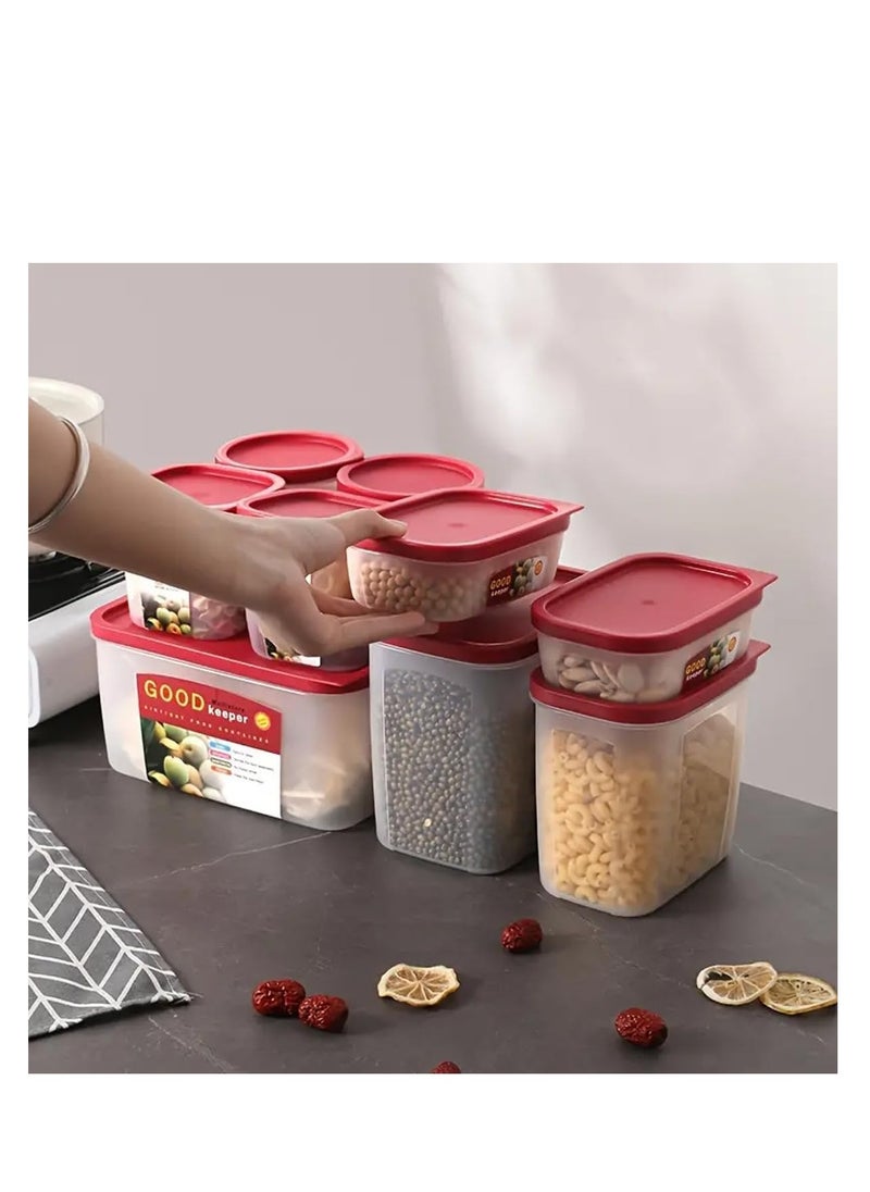 10 Pcs Food Storage Containers with Lids | Airtight Plastic containers for Kitchen | Stackable,BPA Free & Microwave Freezer Dishwasher Safe