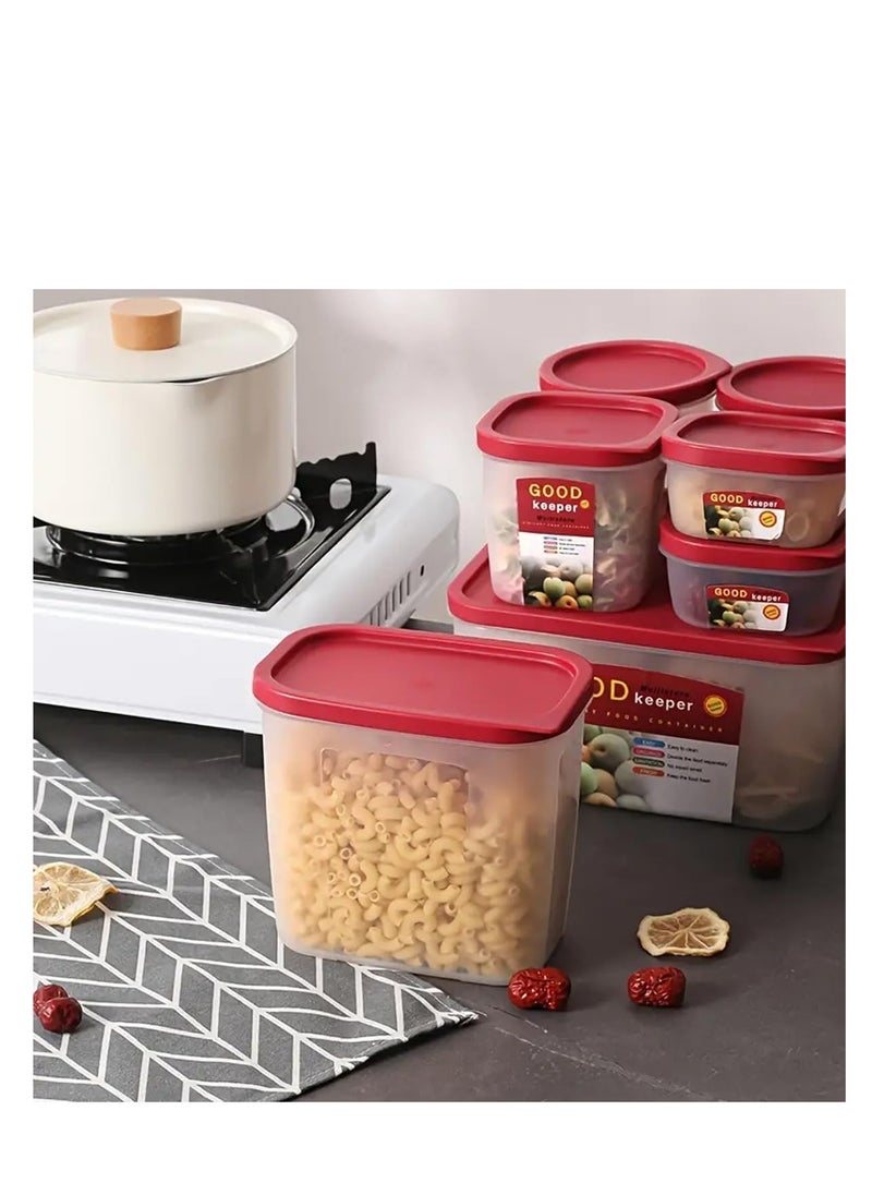 10 Pcs Food Storage Containers with Lids | Airtight Plastic containers for Kitchen | Stackable,BPA Free & Microwave Freezer Dishwasher Safe