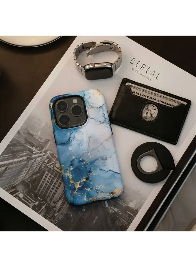 Mobcos Mobcos iPhone 17 Pro Ocean Glow Mobcos iPhone 17 Pro Ocean Glow Premium Case Compatible with Hybrid Dual-Layer Hard Shell + Silicone Protection - Scratch-Resistant Shockproof Mobile Cover  | Best Price UAE