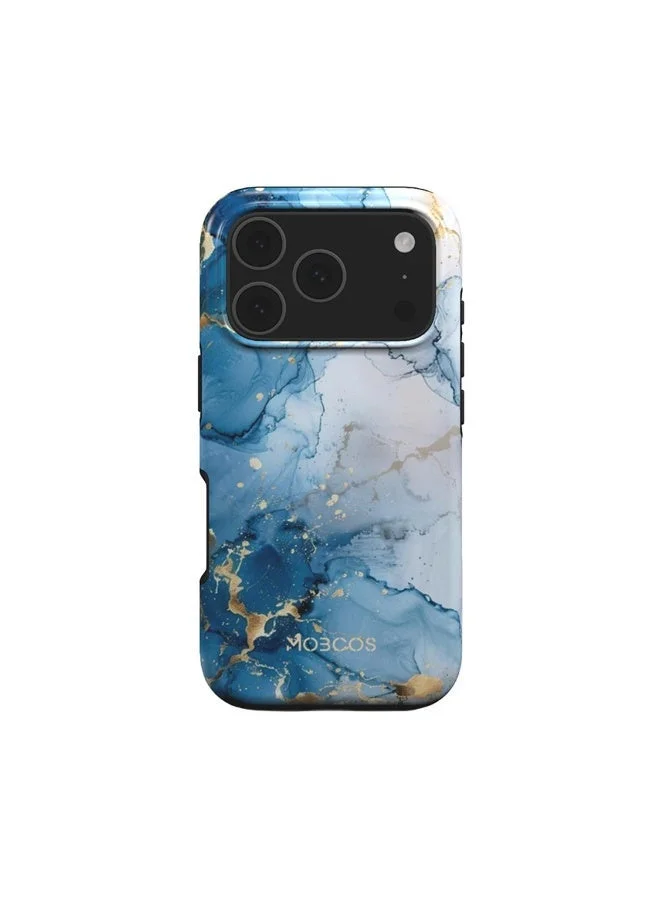 Mobcos Mobcos iPhone 17 Pro Ocean Glow Premium Case Compatible with Hybrid Dual-Layer Hard Shell + Silicone Protection - Scratch-Resistant Shockproof Mobile Cover