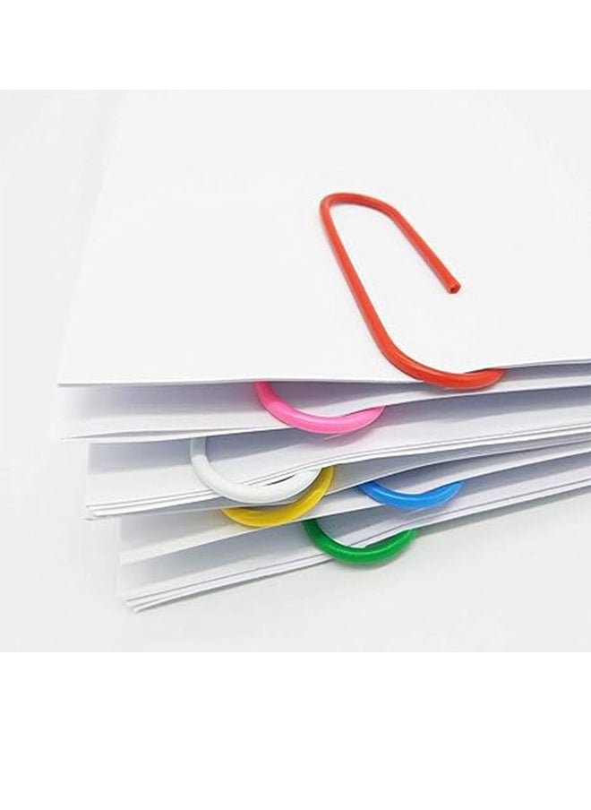 Generic - 100 Paper Clips Colorful Paper Clips for Office High Quality Paper Clips for Documents Paper Clips Small Durable Rust-proof Paper Clips Letter Clips - Image 1