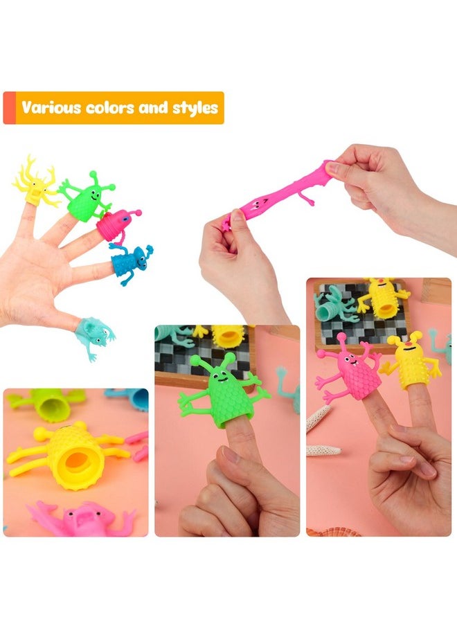 3 otters - 25Pcs Finger Puppets Toys, Funny Monster Finger Stretchy Toys Finger Puppets Fidget Toys Soft Rubber Finger Toys For Role Playing, Party Favors, Birthday, Halloween Goodie Bag Stuffers - Image 1
