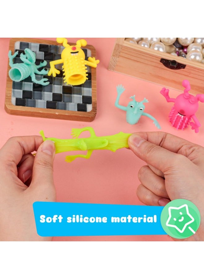 3 otters - 25Pcs Finger Puppets Toys, Funny Monster Finger Stretchy Toys Finger Puppets Fidget Toys Soft Rubber Finger Toys For Role Playing, Party Favors, Birthday, Halloween Goodie Bag Stuffers - Image 1