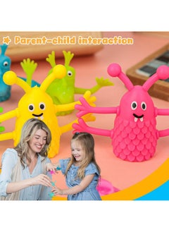 3 otters 25Pcs Finger Puppets Toys, Funny Monster Finger Stretchy Toys Finger Puppets Fidget Toys Soft Rubber Finger Toys For Role Playing, Party Favors, Birthday, Halloween Goodie Bag Stuffers  - Image 5