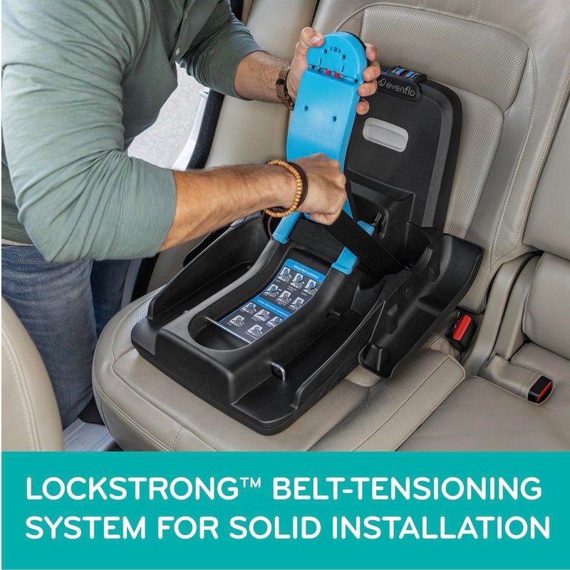 Evenflo Shyft DualRide Infant Car Seat Stroller Combo with Carryall Storage Boone Gray - Image 4