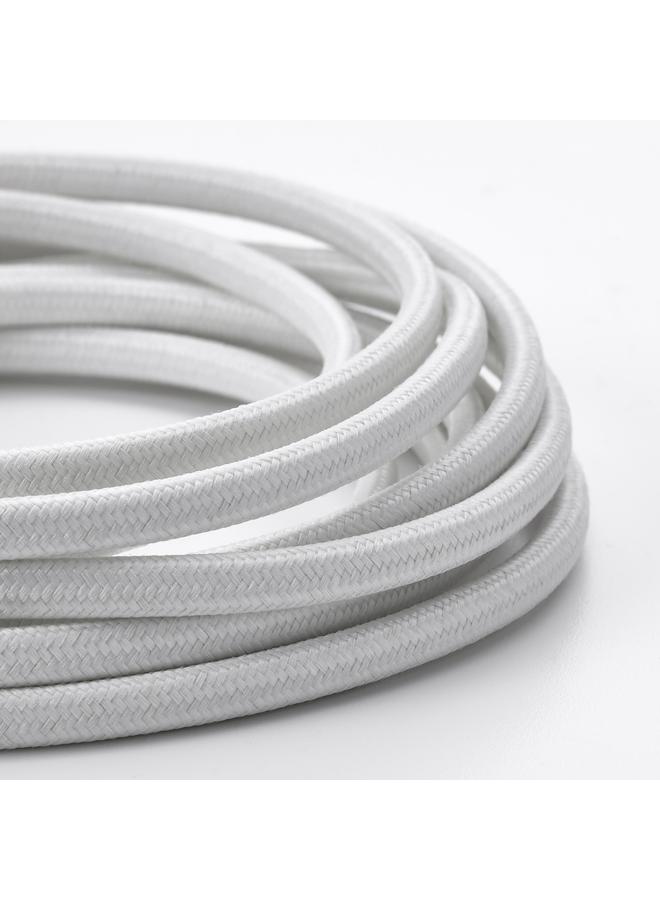 Power supply cord, textile/white, 3.5 m - Image 2