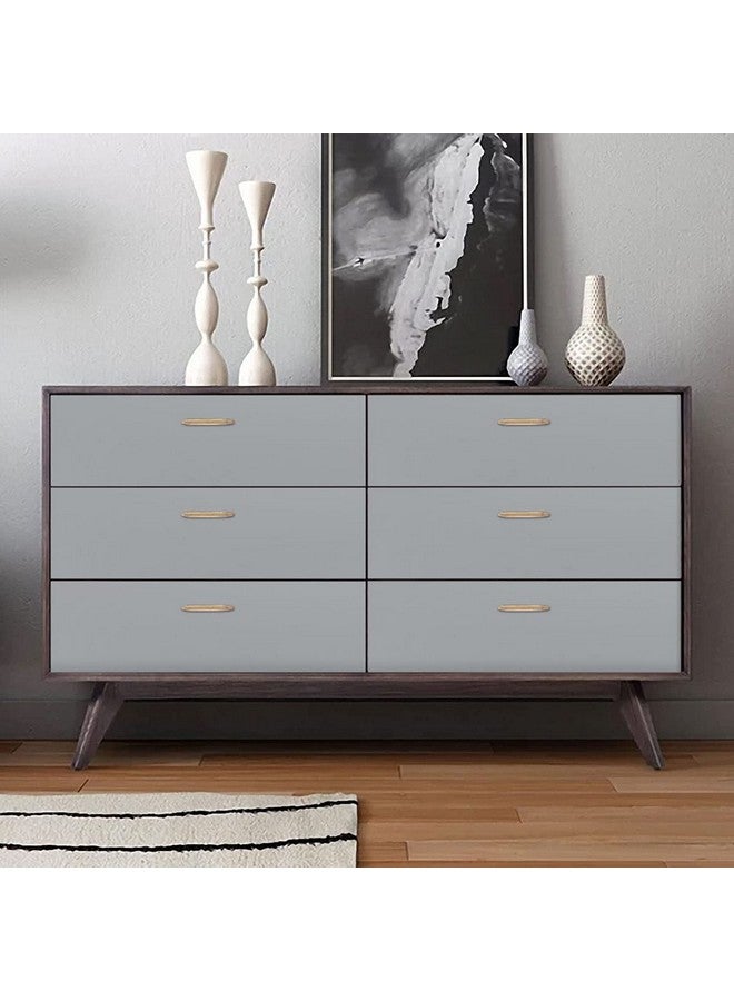 صن بيرد ورق حائط غير لامع قابل للتقشير واللصق مقاوم للماء لجدران الخزانات ورق حائط ذاتي اللصق قابل للإزالة للحمام المطبخ (24 × 48 بوصة رمادي غير لامع) - Image 4