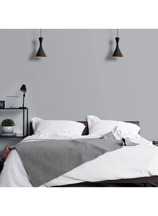 صن بيرد ورق حائط غير لامع قابل للتقشير واللصق مقاوم للماء لجدران الخزانات ورق حائط ذاتي اللصق قابل للإزالة للحمام المطبخ (24 × 48 بوصة رمادي غير لامع) - Image 2