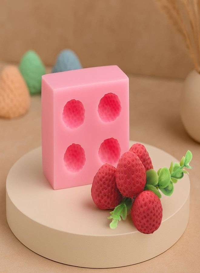 Smello 3D Strawberry Shape Silicone Fondant Mould (FB 156) - Image 2