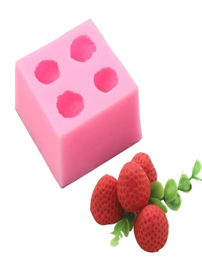 Smello 3D Strawberry Shape Silicone Fondant Mould (FB 156) - Image 1