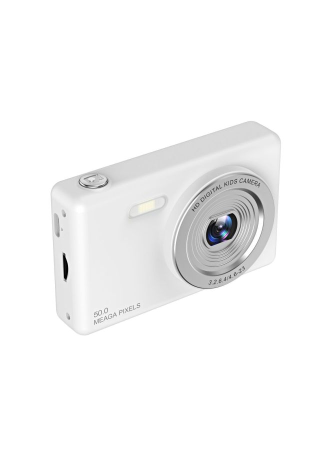 Dual-camera HD Pixel Ccd Digital Camera Self-timer Vlog Small Card Machine Student Campus Introduction To Mobile Phone-Body Color: Xx*6 Milk White - No Memory Card/cannot Be Photographed - Image 1