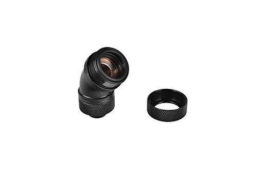 Thermaltake Pacific DIY LCS Black G1/4 PETG 16mm (5/8") OD Tube 45 Degree Compression Fitting Cooling - CL-W096-CA00BL-A - Image 2