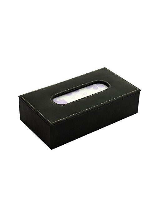 THE RUNNER THE RUNNER Premium Car Tissue Box HolderRectangular Napkin HolderTissue Holder for car DispenserFacial Tissue Box Holder for Home Office Car Black  - Image 2